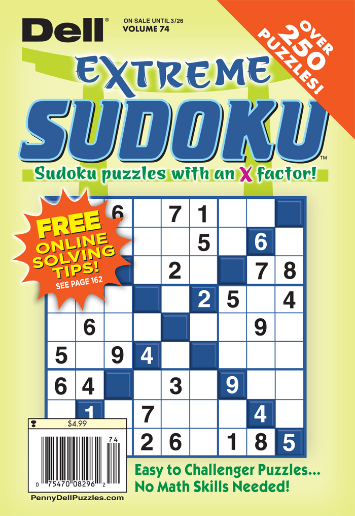 sudoku subscriptions penny dell puzzles