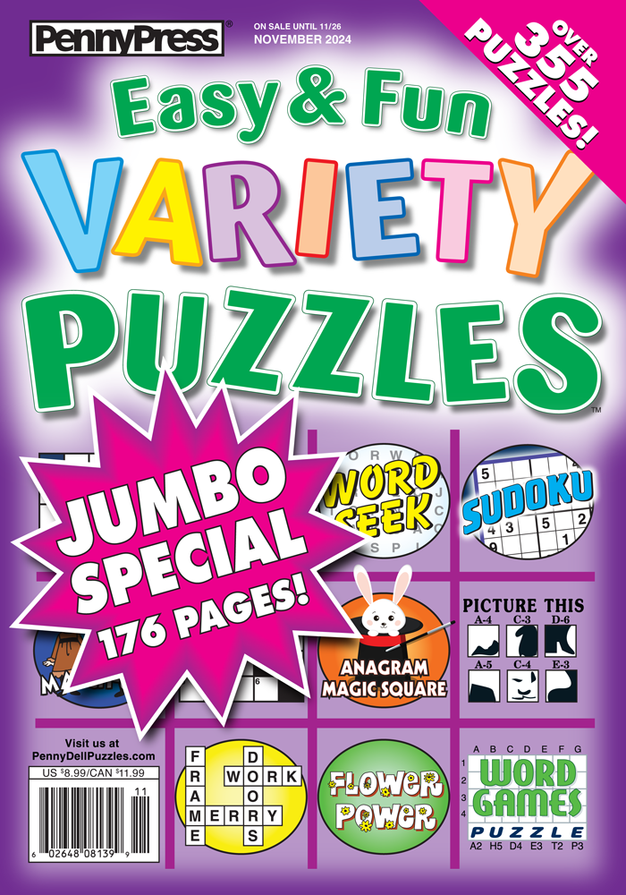 Easy & Fun Variety Puzzles