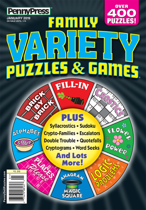 Variety Puzzles and Games Special Issue - Penny Dell Puzzles