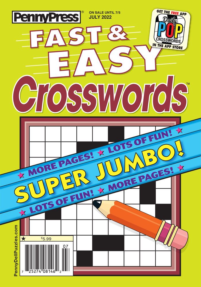Fast Easy Crosswords Penny Dell Puzzles