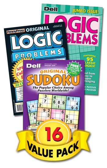 Penny & Dell Logic and Sudoku Value Pack-16
