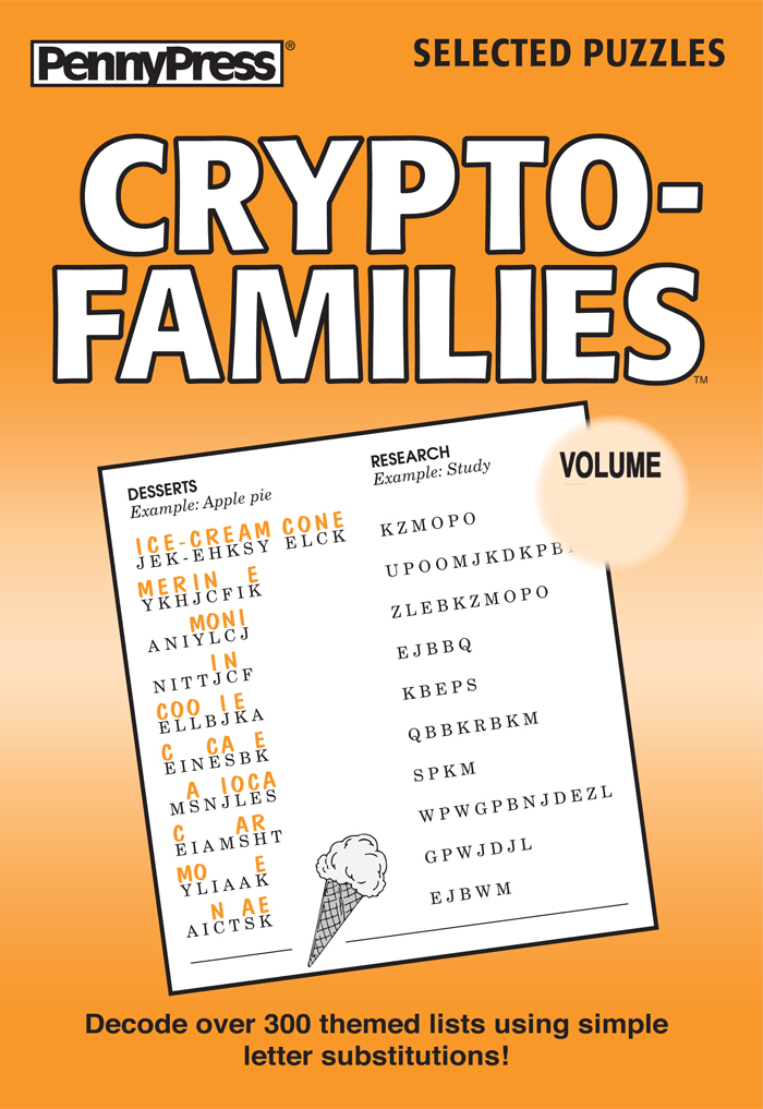 Printable Crypto Families Puzzles