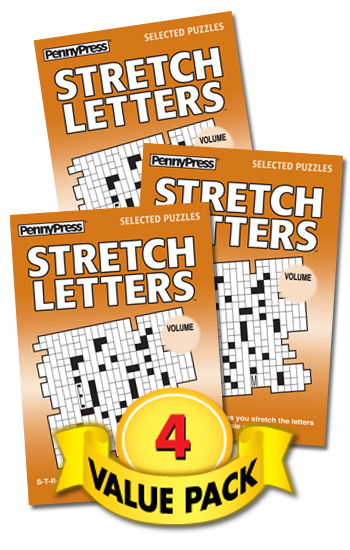 Stretch Letters Value Pack 4 Penny Dell Puzzles