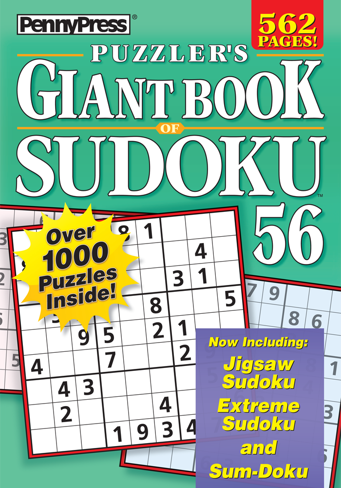 puzzlers giant book of sudoku penny dell puzzles