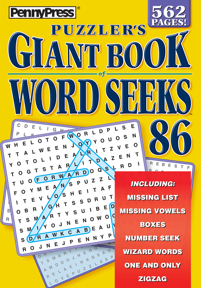 Puzzler's Giant Book Of Word Seeks - Penny Dell Puzzles