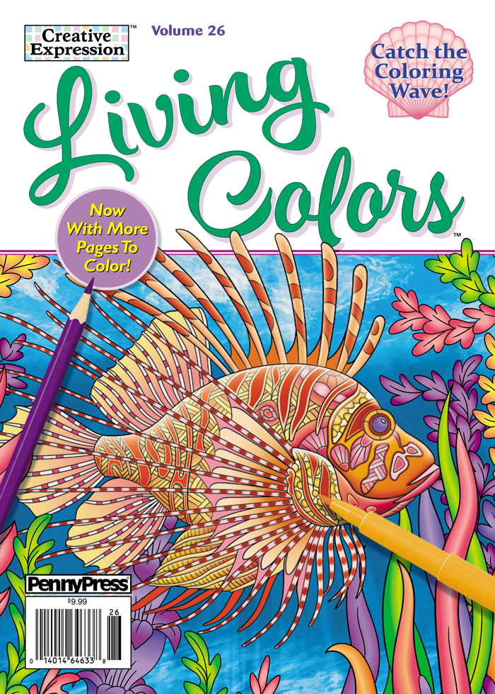 Creative Expression Living Colors - Penny Dell Puzzles