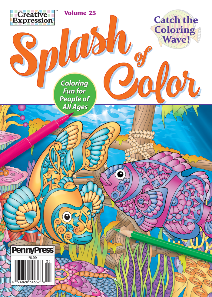 Creative Expression Mindful Coloring | Penny Dell Puzzles