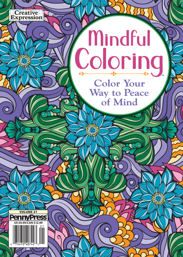 Creative Expression Mindful Coloring - Penny Dell Puzzles