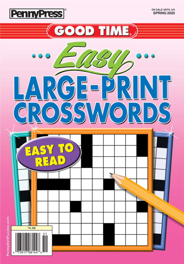 Good Time Easy LargePrint Crosswords Penny Dell Puzzles