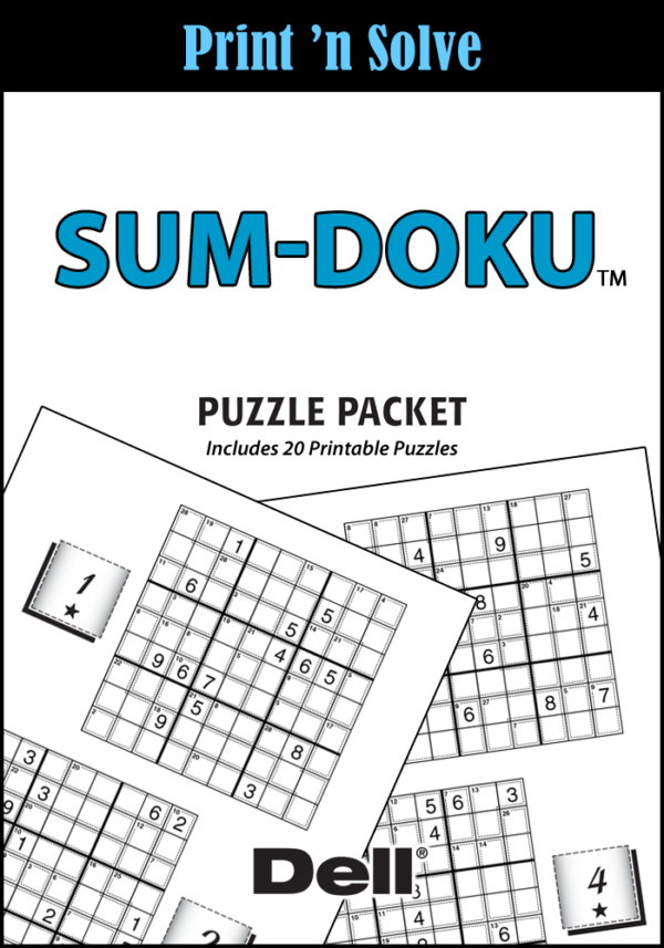 SumDoku Puzzle Packet Penny Dell Puzzles