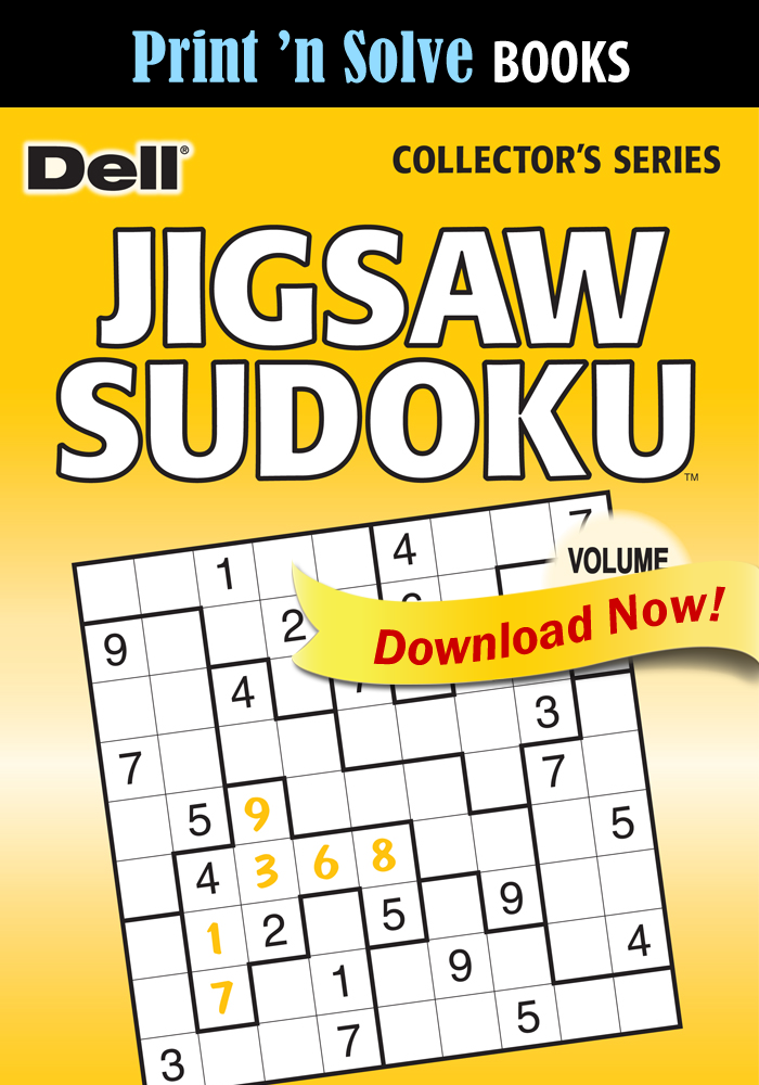 print n solve books jigsaw sudoku penny dell puzzles