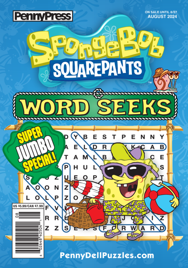 SpongeBob SquarePants Word Seeks - Penny Dell Puzzles