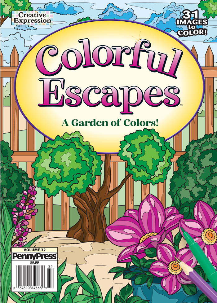 Creative Expressions: Calming Colors Vol. 6 Adult Coloring Book