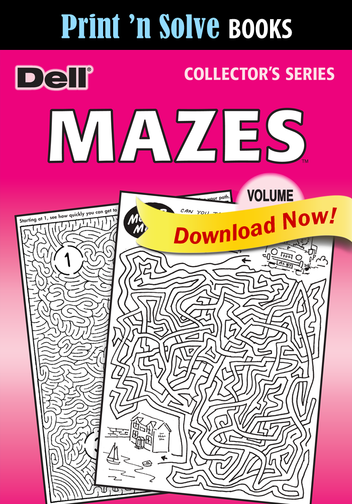 Print ‘n Solve Books: Mazes