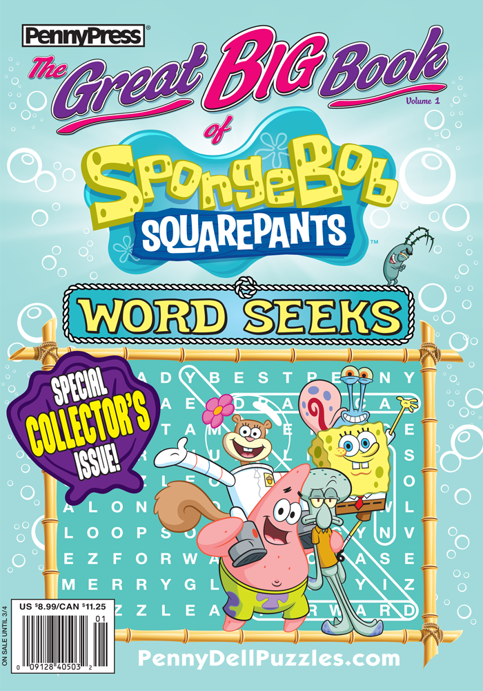 The Great Big Book of SpongeBob SquarePants™ Word Seeks - Penny Dell ...