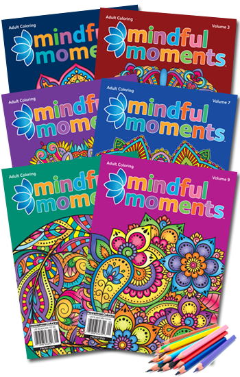 Mindful Moments Coloring Value Pack-6 with Pencils